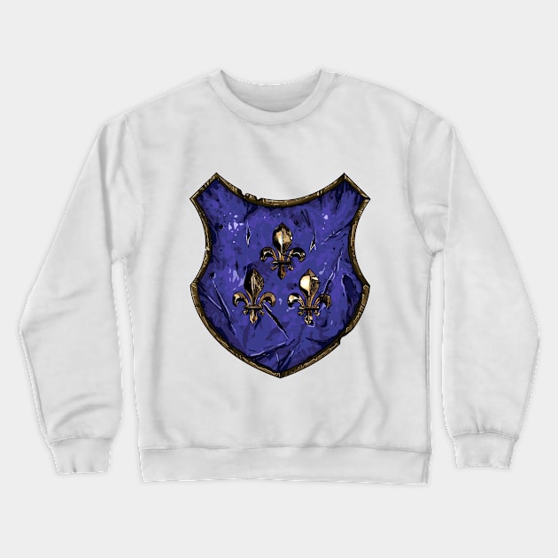 Fleur de lis Crewneck Sweatshirt by blackroserelicsshop@gmail.com